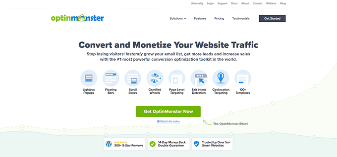 OptinMonster для генерации лидов
