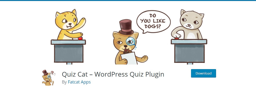 Простое расширение Quiz Cat