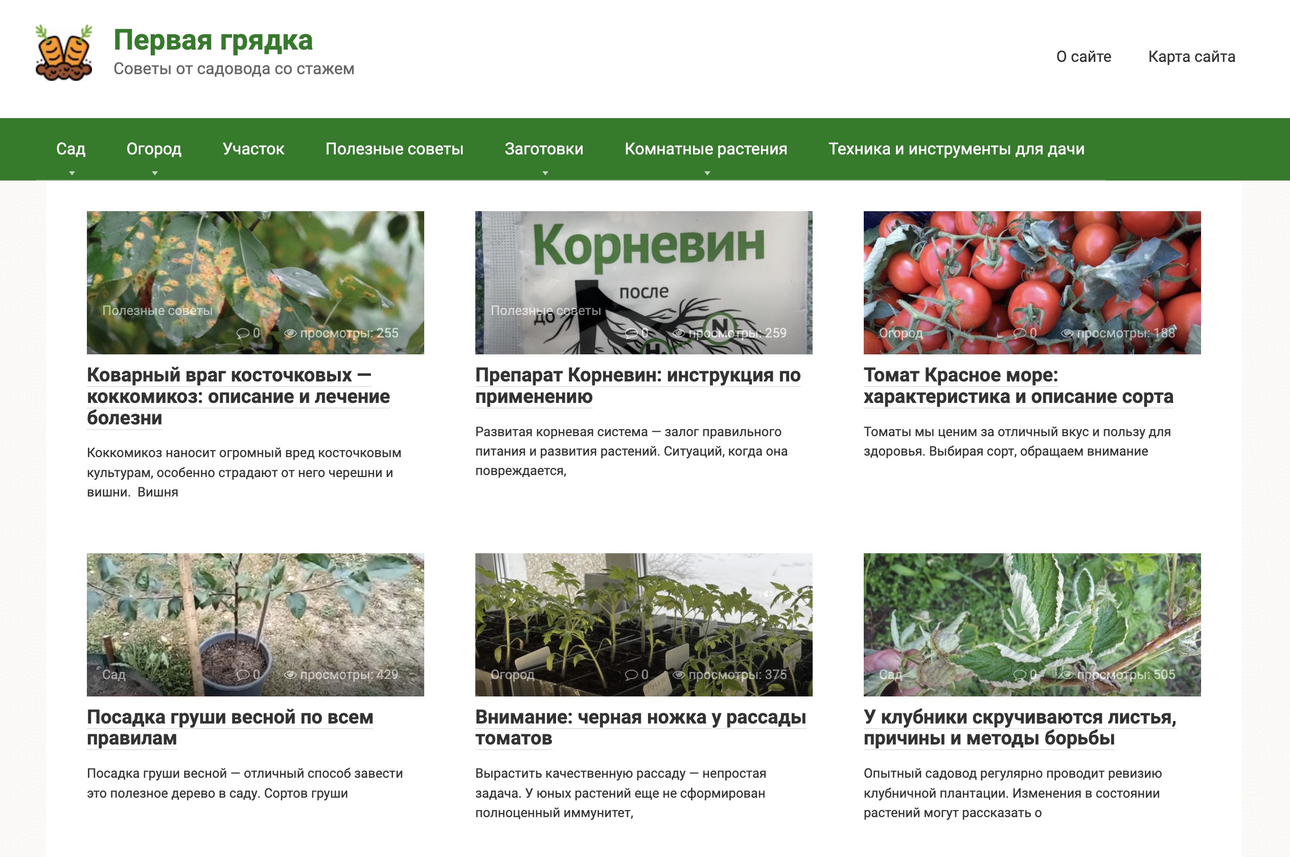 Блог про садоводство