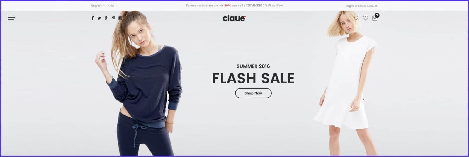 Claue для продажи одежды