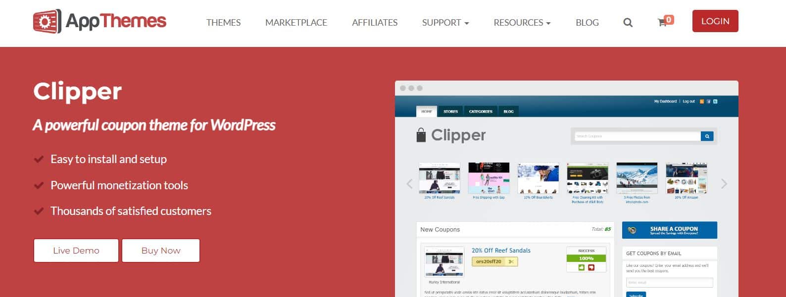 Мощная партнервская тема Clipper
