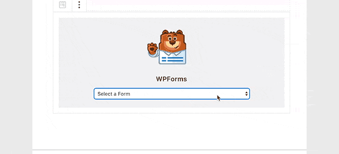 Как работает WPForms в Гутенберге