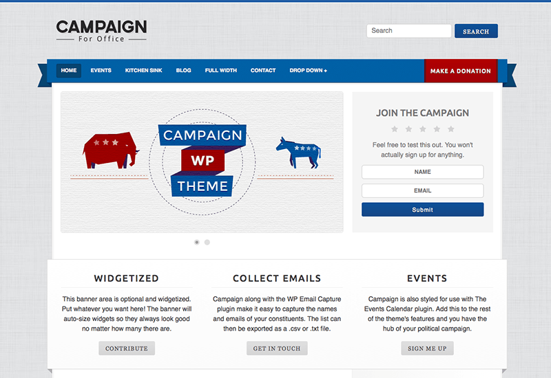 Campaign для политических деятелей