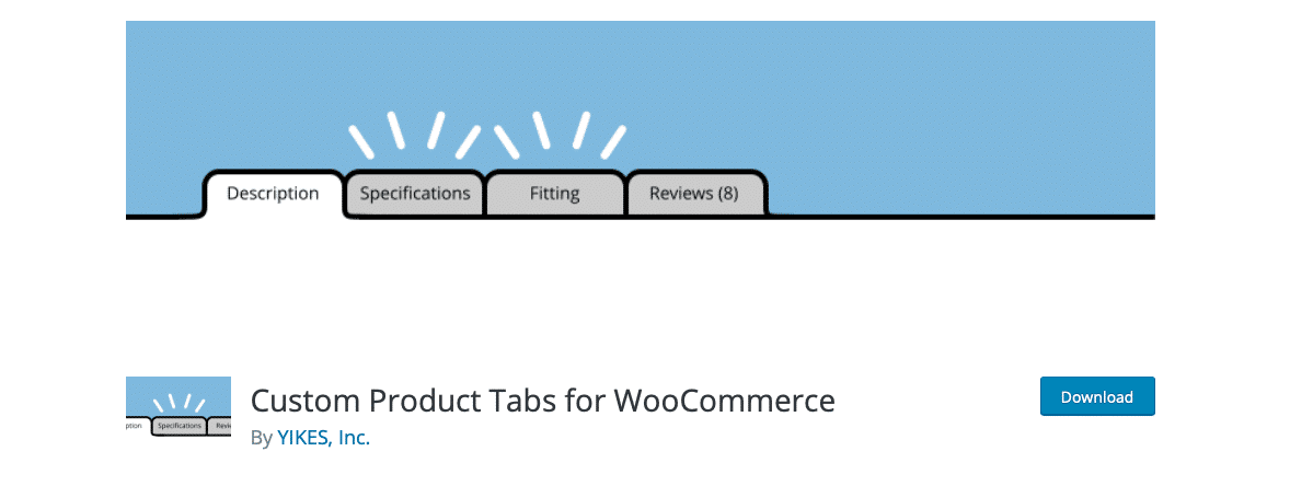 Удобные вкладки товаров Woocommerce