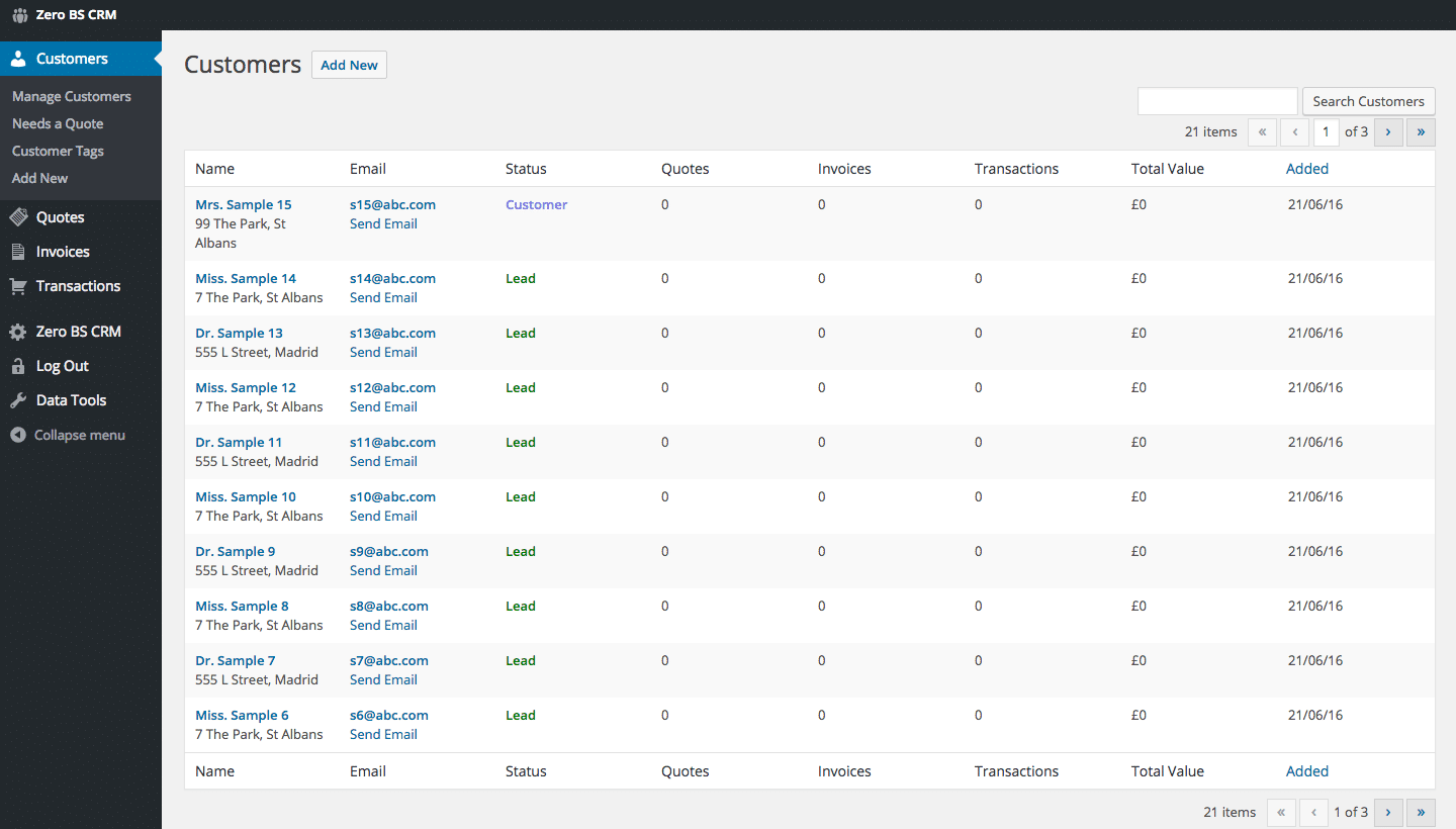 CRM на WordPress