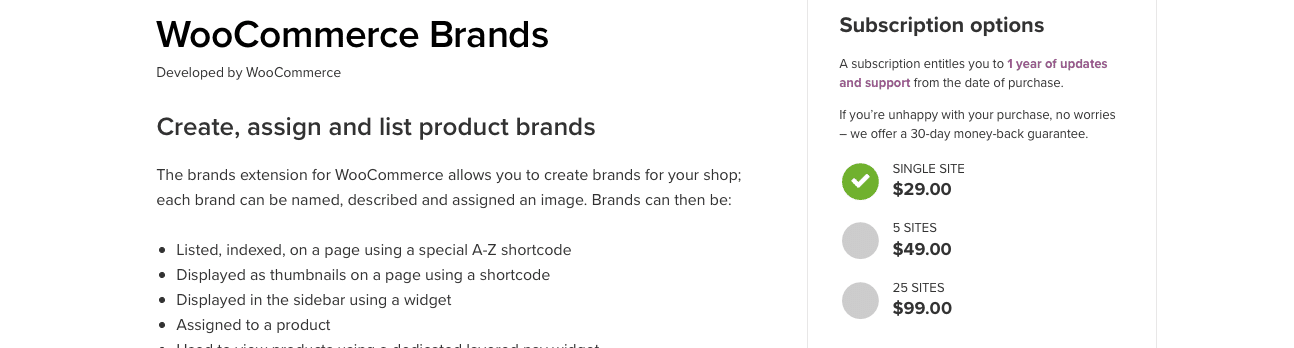 Назначение бренда в Woocommerce