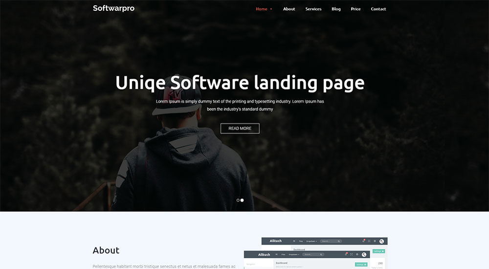 Эффективная Бутстрап тема Softwarepro