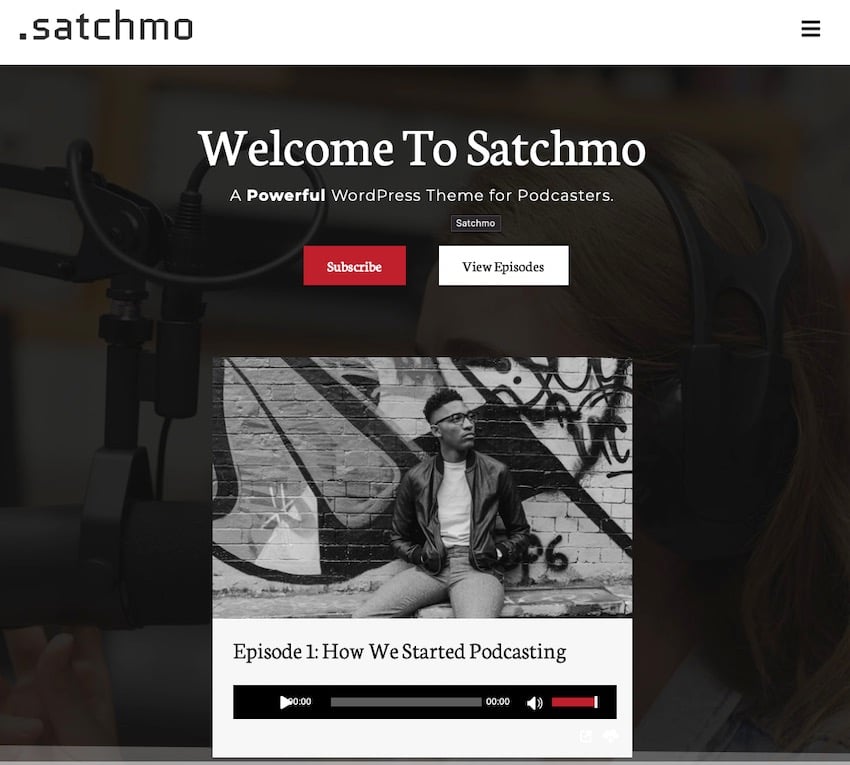 Современная тема WP Satchmo
