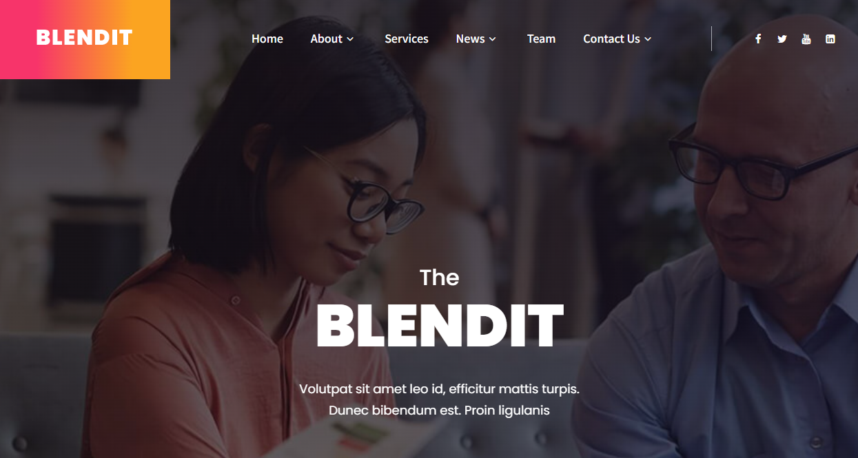Blendit для лендинга