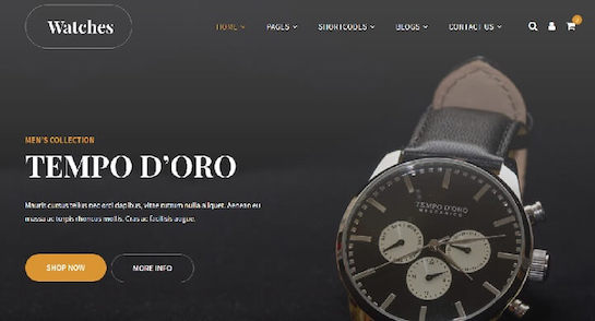 Luxury Watch для создания интересного сайта