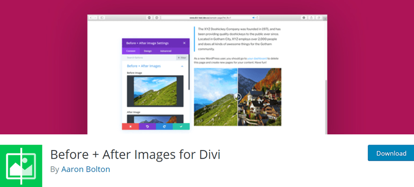 Before + After for Divi полезный и удобный