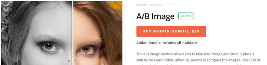 A/B Image addon понятный и современный