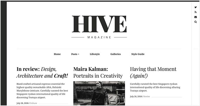 Hive дизайнерская и красивая