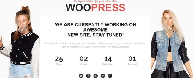 WooPress светлая и адаптивная