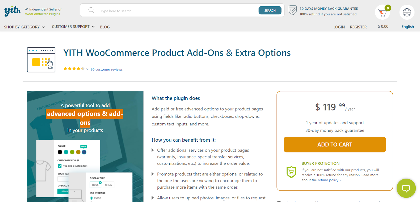 YITH WooCommerce Product Add-Ons & Extra Options умный