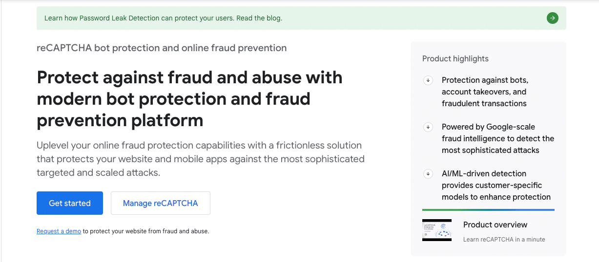 Применение Google reCAPTCHA