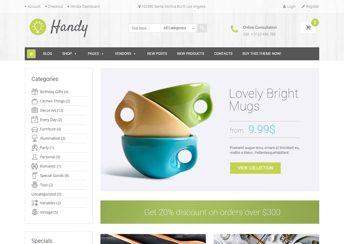 Handy минималистичная