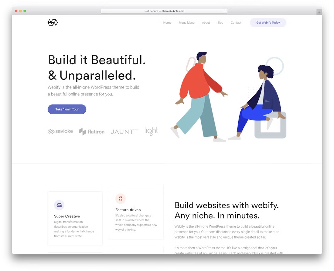 Webify минималистичная