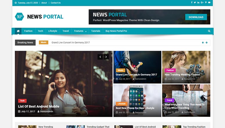 News Portal кастомная