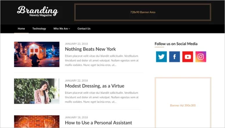 Newsly Magazine полнофункциональная