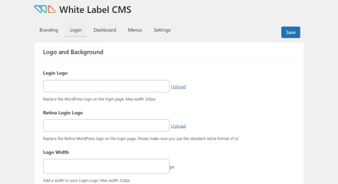 White Label CMS кастомизация дашборда