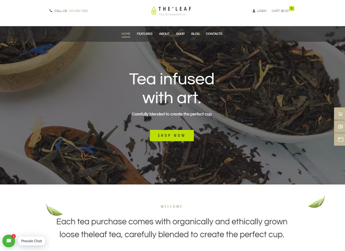 TheLeaf с адаптивными макетами