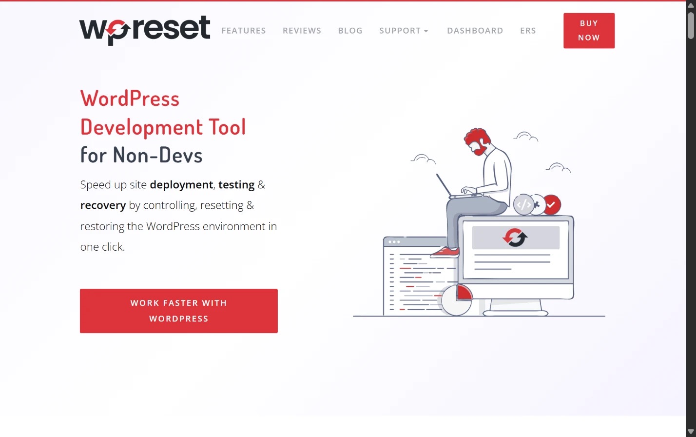 WP Reset лаконичный